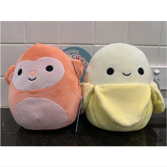 Squishmallows 8” Perfect Pairs - Elton Monkey & Junie Banana - US‎ EXCLUSIVE - Picture 9 of 10